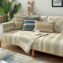  American sofa cushion Bohemian national style sand hair cover towel Chenille four seasons universal fabric non-slip cushion