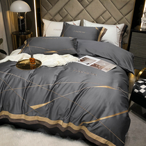 ALEX light luxury style 100 long-staple cotton satin bed four-piece cotton cotton quilt cover 1 8m bedding set