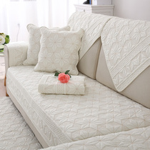  ALEX sofa cushion four seasons universal fabric non-slip cover solid wood cushion conference room office backrest armrest towel