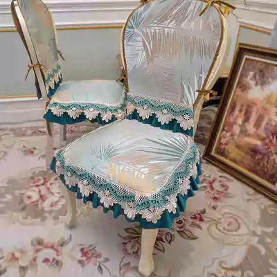 ALEX European-style dining chair cushion, chair back cover, high-end chair cover, backrest set, ice silk bench cushion, household chair cushion