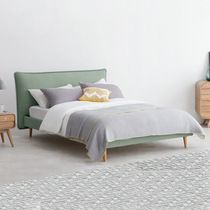 Nordic cloth bed Master Bedroom 1 8 m second bedroom childrens room 1 5 M modern simple cotton linen fabric soft bed