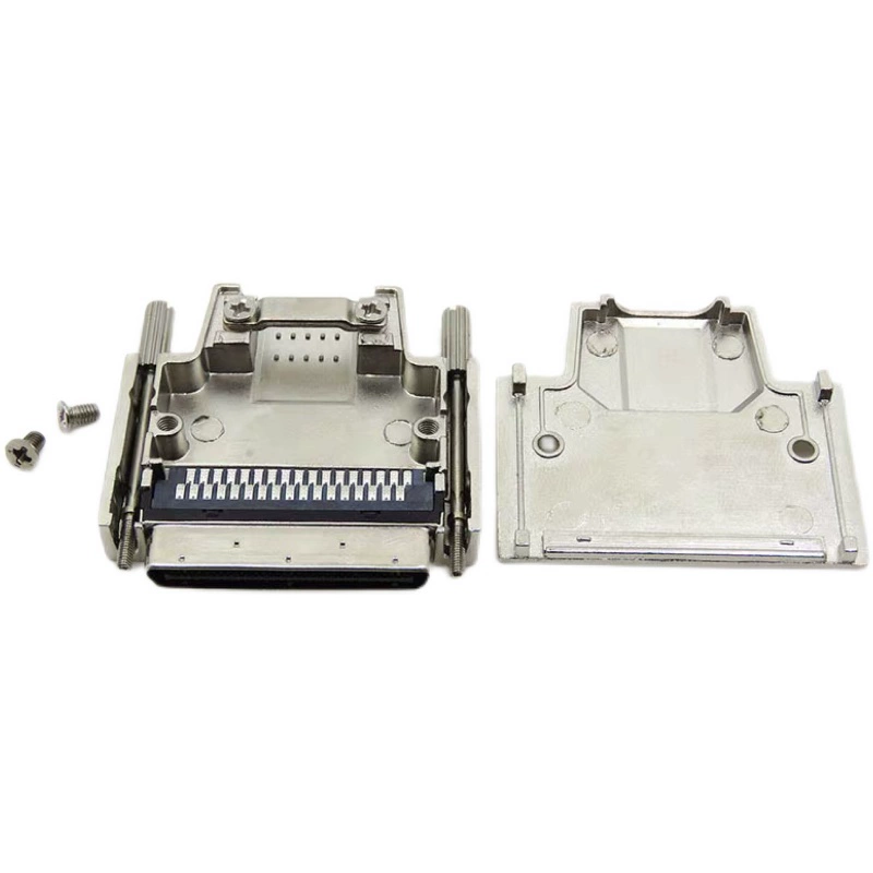 Đầu nối VHDCI 68P SCSI 68Pin nam vỏ kim loại MINI nhỏ 68 có vỏ sắt loại dây hàn