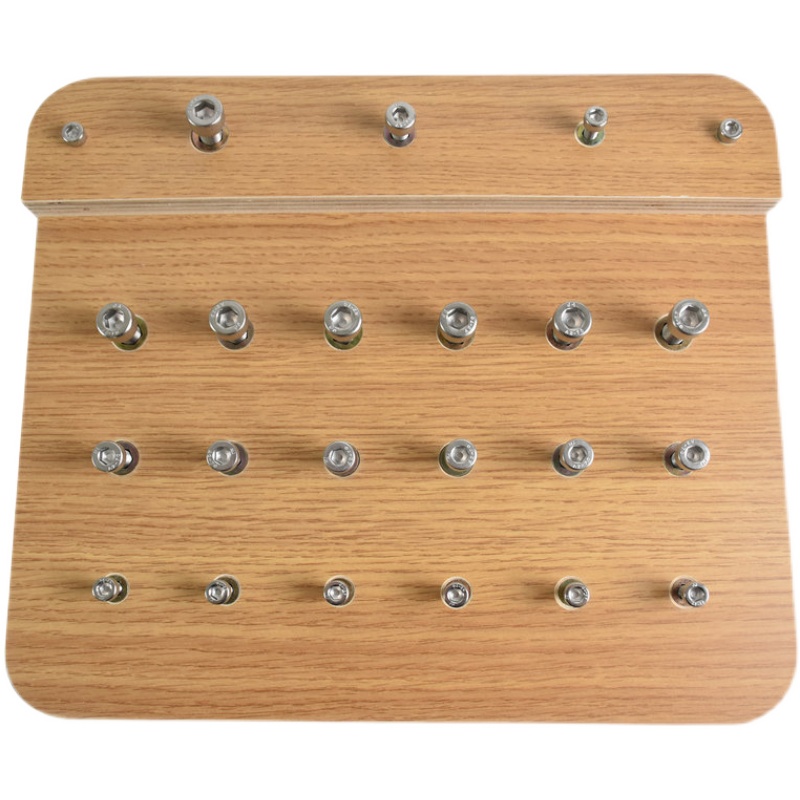Screw Screws Rehabilitation Training Equipment Feel United With Stroke Hemiplegia Finger Function Flexible Fine Wooden Plugboard Toy