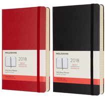 Moleskine Italian Nameplate Halal Barn Dumped 2017 2018 Red Black Hardface Diary Notebook