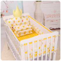 ins baby bed Wall Crown half Net breathable bed Wall newborn baby bedding kit cotton anti-collision