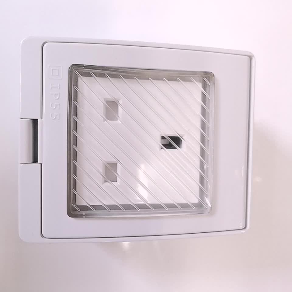 Ip55 Uk 13a Single Plug Socket Switched Outdoor Power Damp Proof
