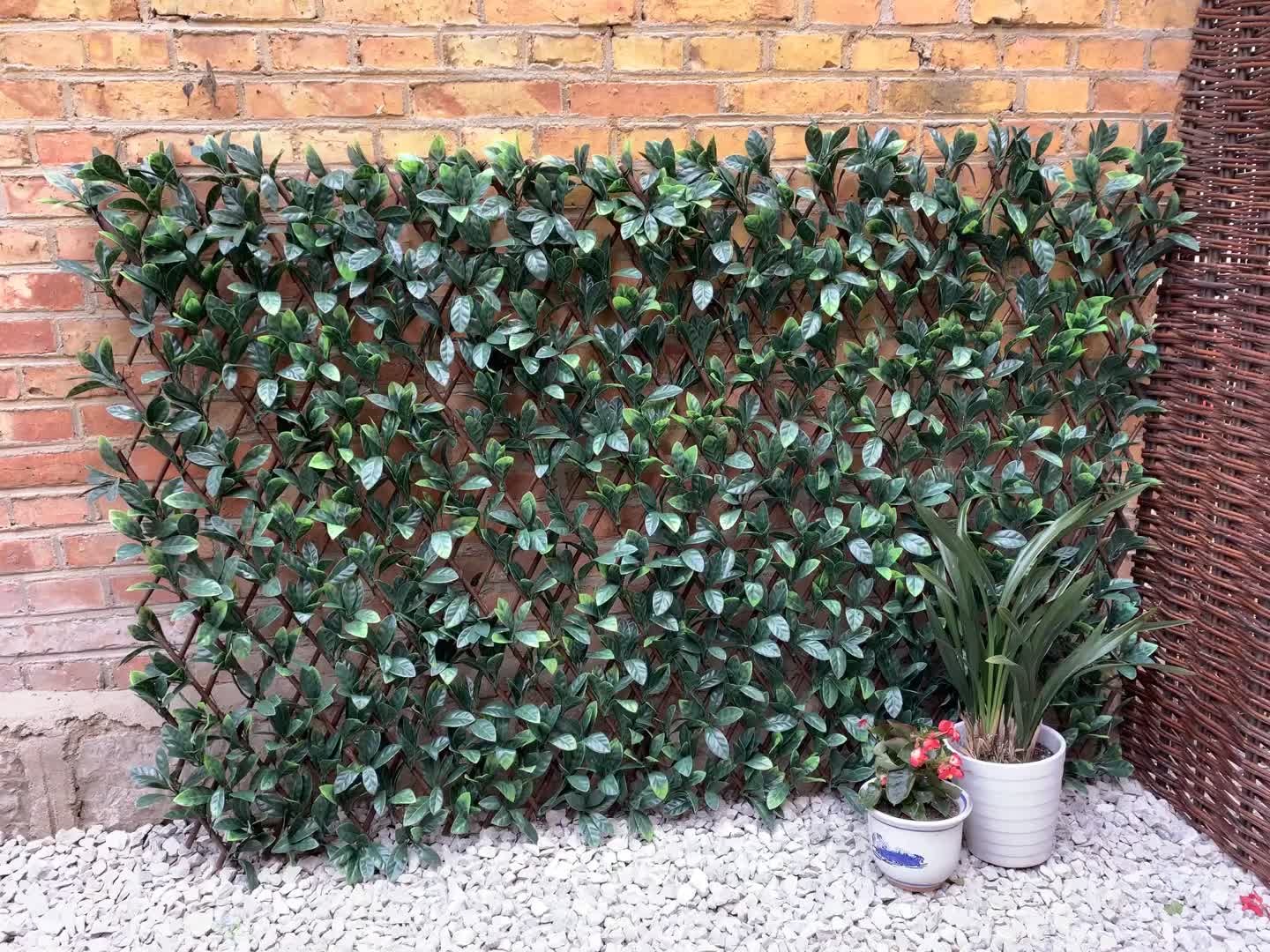 Outdoor Indoor Willow Lattice Fence Artificial Boxwood Hedging