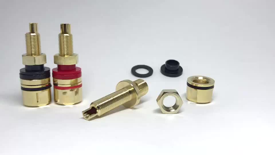 香蕉插头还用劣质铜。你的音响可够能够以以被“偷声”了！