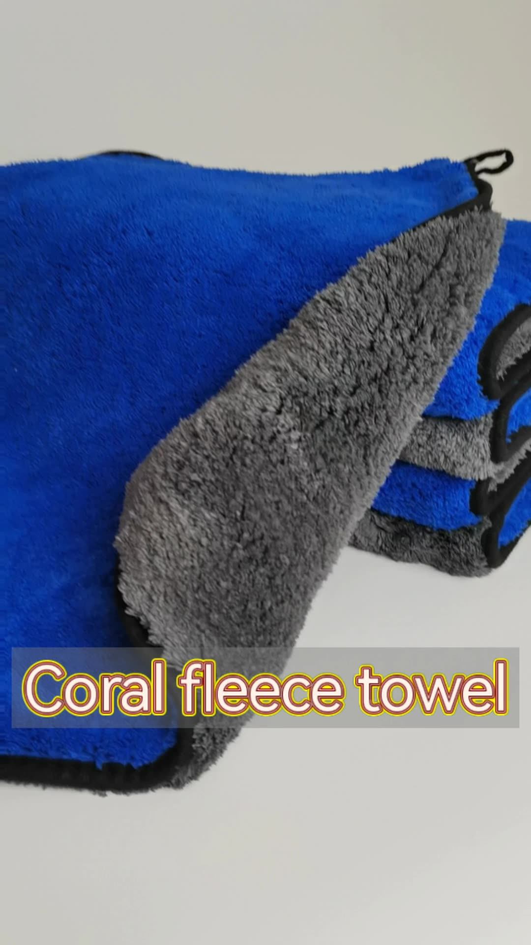 Premium 6001400gsm Doublesided Coral Velvet Absorbent Auto Detailing