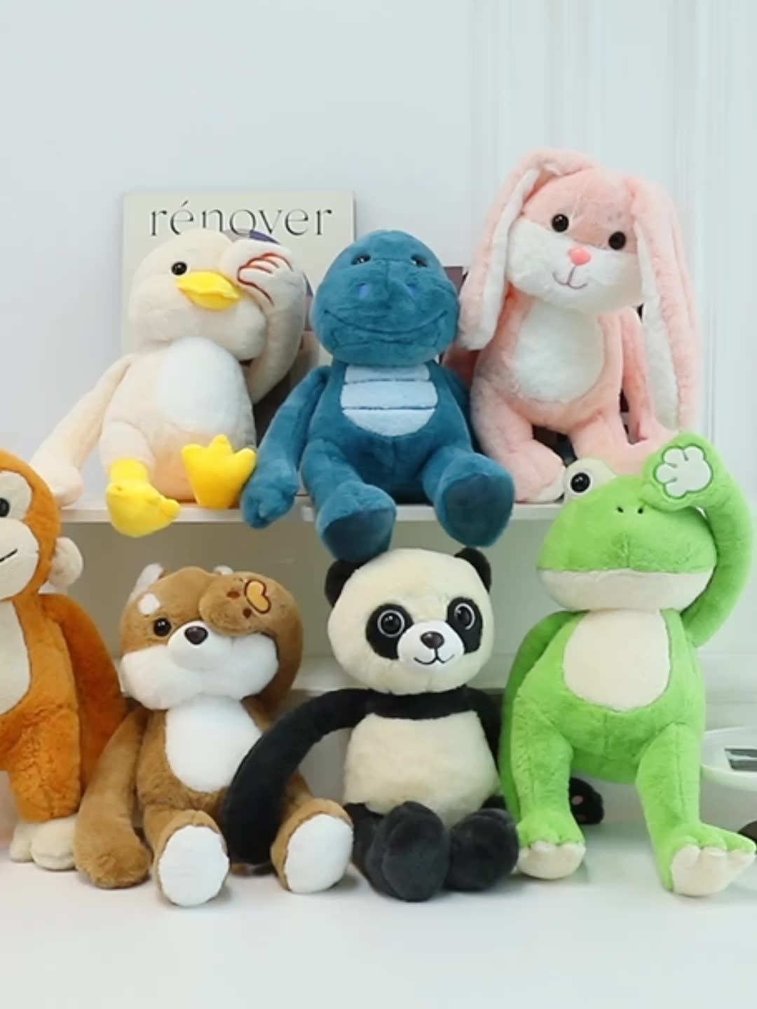 2024 Wholesale 7 Inch Creative Custom Animal Plush Wedding Gift