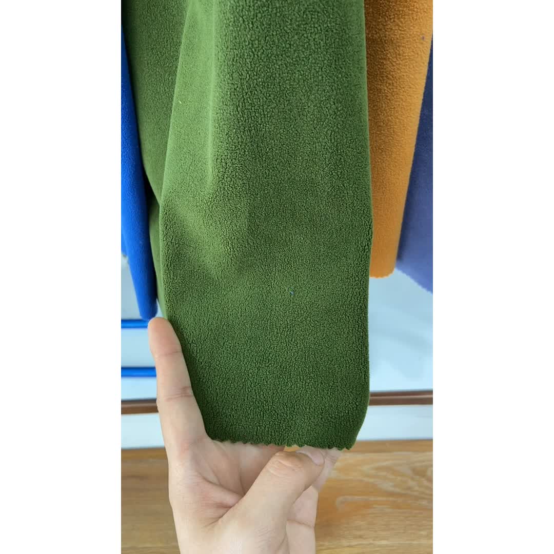 95 Polyester 5 Spandex Soft And Smooth Stretch Micro Polar Fleece