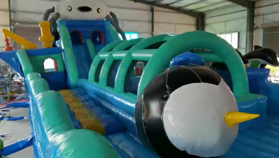 Deluxe Interactive Inflatable Big Baller Games Obstacle Course
