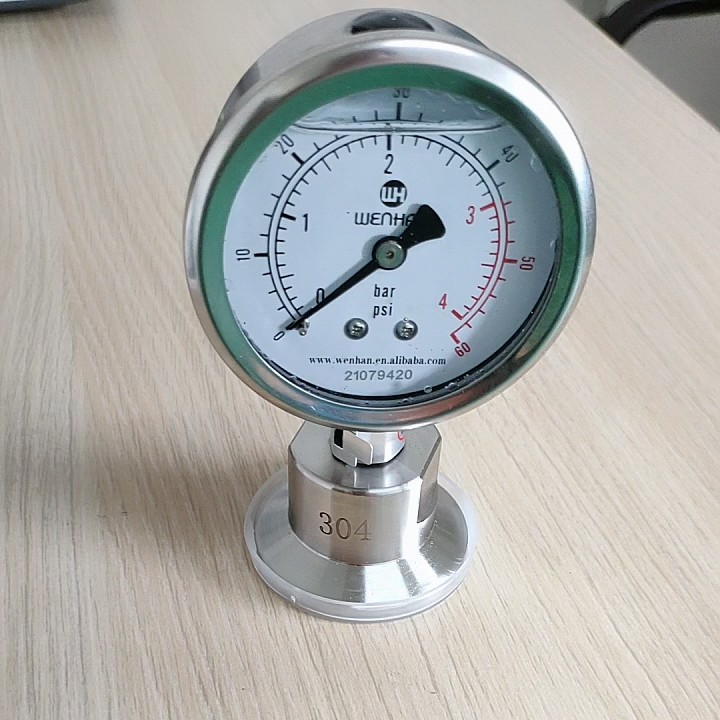 Stainless Steel Pressure Gauge Beer Brewing 2.5" 63mm Dia Panel Mount