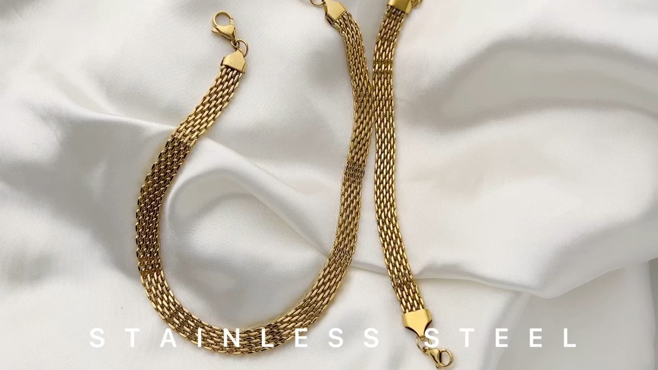 Joolim Jewelry 18k Gold Plated Watch Band Choker Necklace Trendy