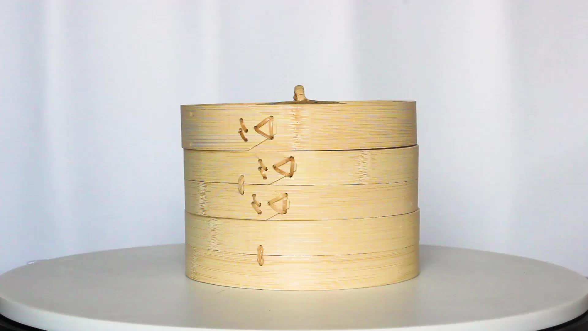 Hot Sale 6/7/8/9/10 Inch Bamboo Steamer Dumpling Basket Set Buy Juice