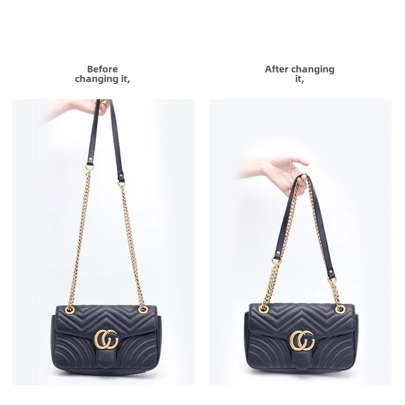 Applicable Mahjong bag extended chain metal chain underarm bag camellia extended shoulder strap bag strap accessories for single purchase