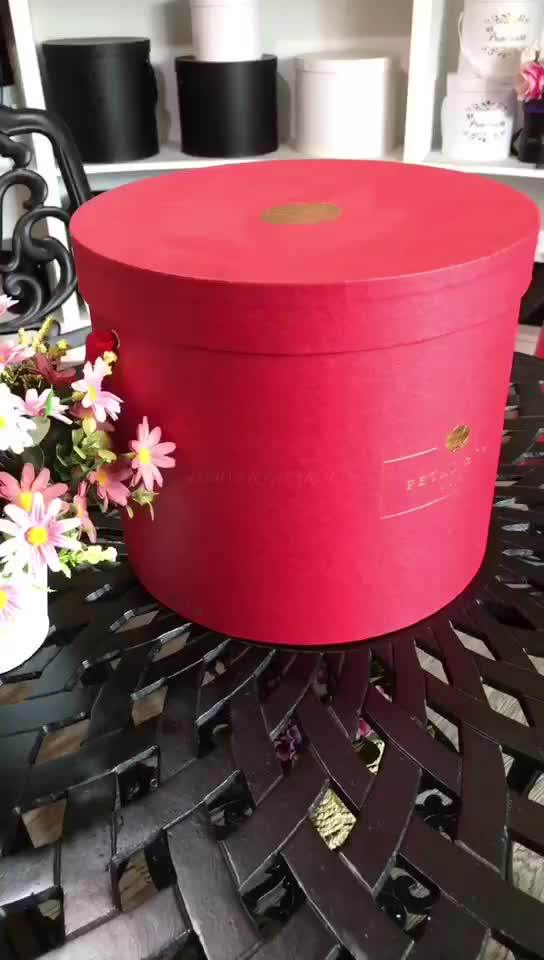 White Cardboard Round Hat Box Wholesale For Flower Buy Round Hat Box