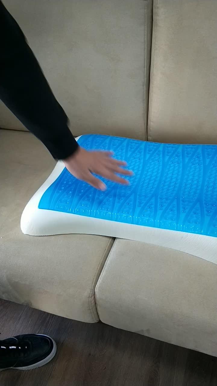 Hot Sale Summer Cool Gel Memory Foam Pillow Modern Design Comfortable