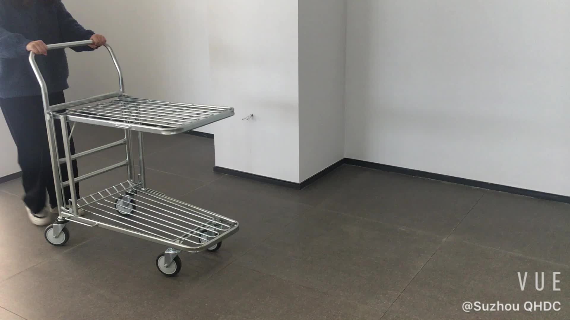 2 Tier Platform Shopping Trolleys Used Shopping Carts Sale Buy Platform Shopping Trolleys,Used