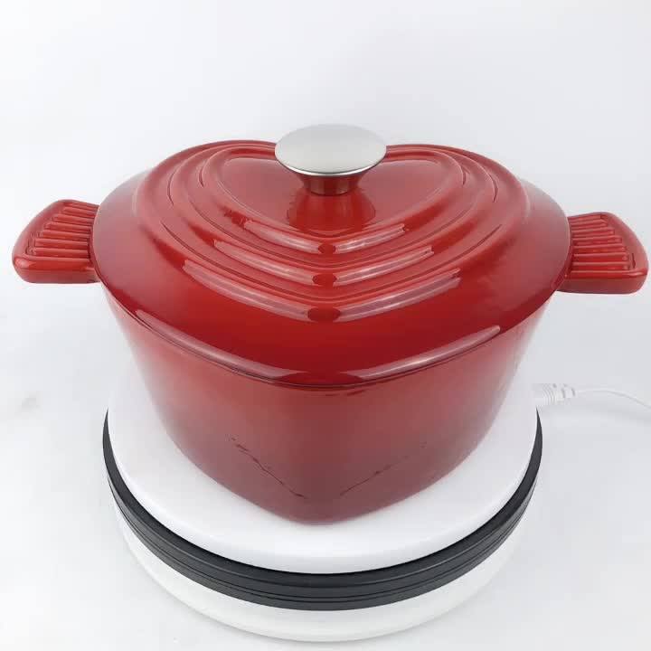 Heart Shape Enamel Cast Iron Casserole 24cm Diameter Buy Enamel