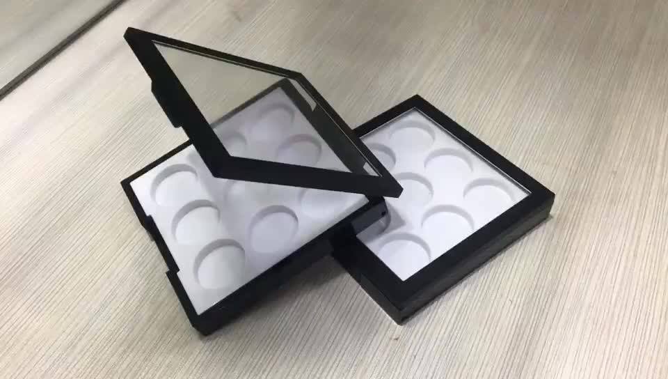 Custom Beauty Cosmetic Round Palette Eye Shadow Packing / Square Empty