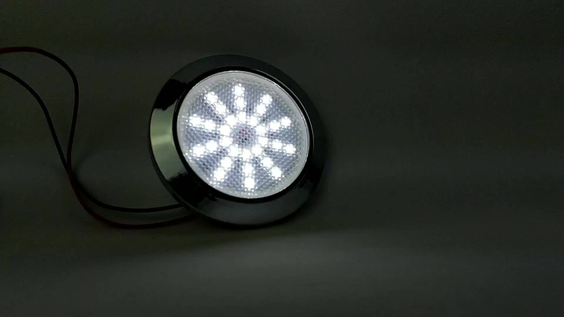 Round 12v Car Decoration Lamp Auto Interior Led Light Indoor Light For