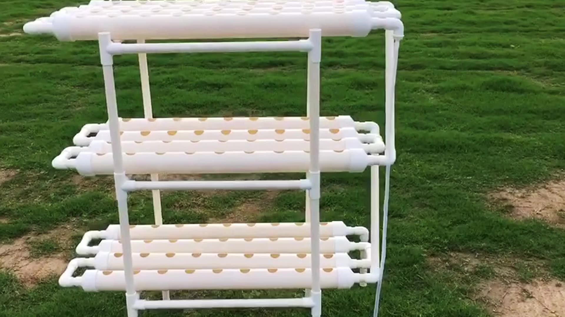 108 Sites Nft Pvc Hydroponic Pipe Home Balcony Garden Grow Kit Hydroponic Soilless Plant