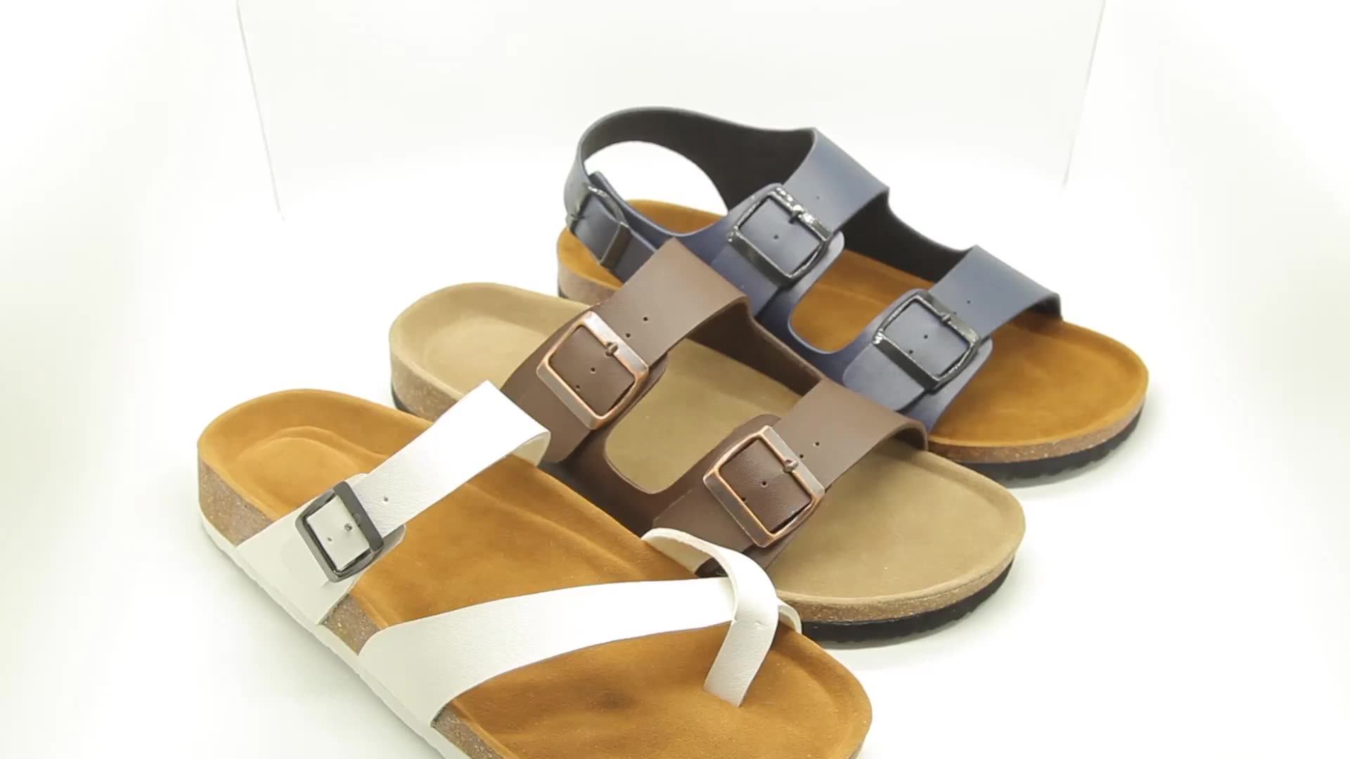 Ankle Covering Cork Sole Eva Leather Insole Women Cork Sandals Buy