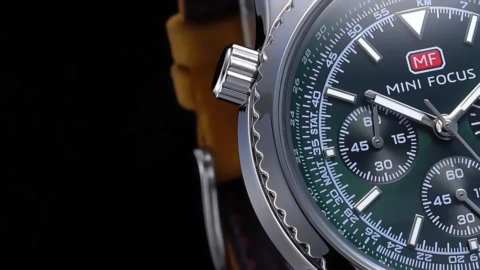 Mini Focus MF0463G Luxury Men's Quartz Bracelet Watch - Stylish