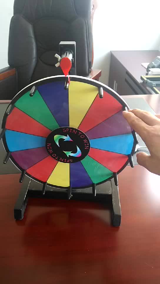 24'' Floor Standing Spinning Prize Wheel/spin To Win/wheel Of Fortune