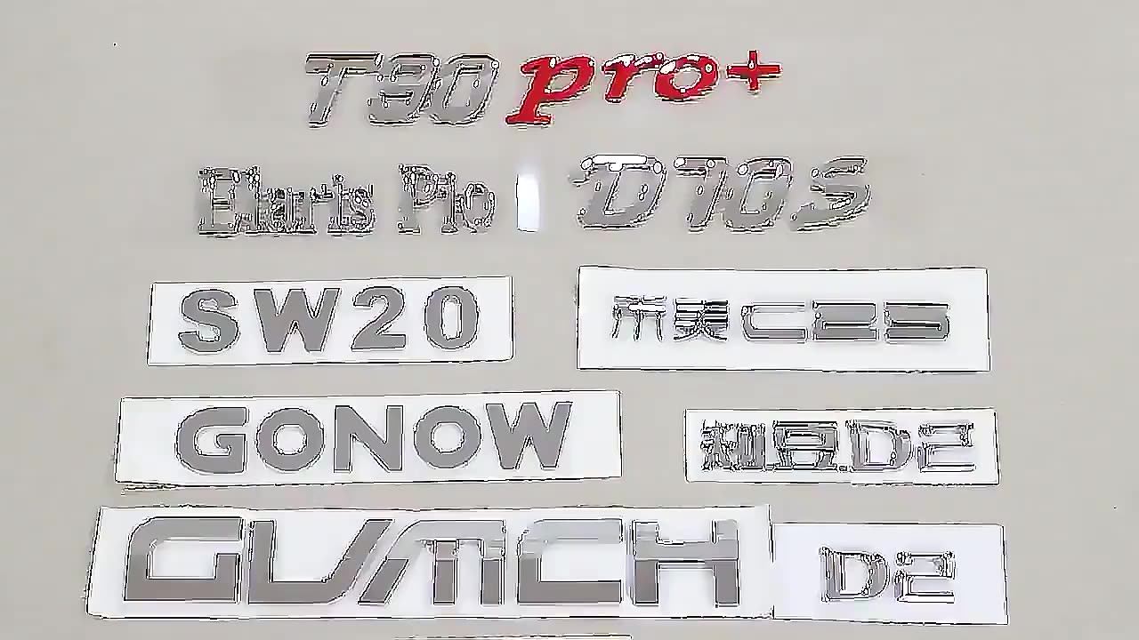 NEW 3D METAL SELF ADHESIVE CAR / HOUSEHOLD CHROME LETTERS NUMBERS, 27mm TALL E - Foto 7