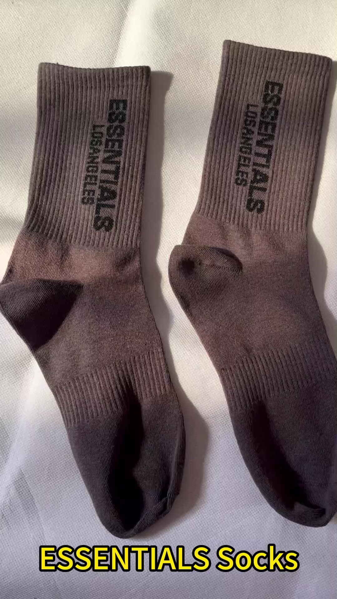 Wholesale High Quality 1977 Letter Cotton Sports Socks Fear Custom Grip