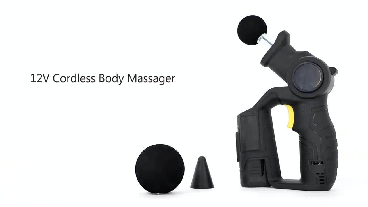 Vertak 12v Cordless Portable Handheld Body Massager Machine Massage Gun