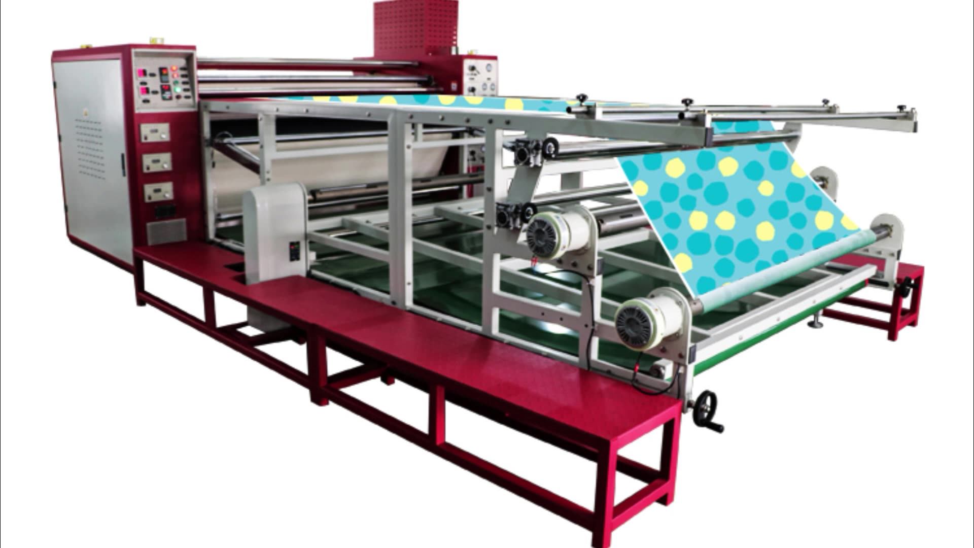 1.9m Autocorrect Conveyor Belt Roll To Roll Thermal Printing Machines