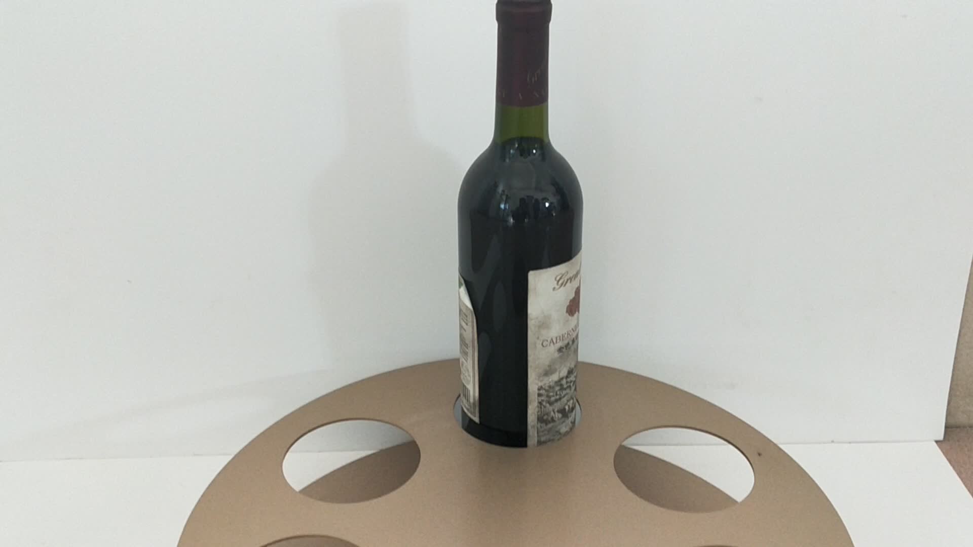 Advertising Single Rack Rotating Counter Table Bottle Wine Tequila