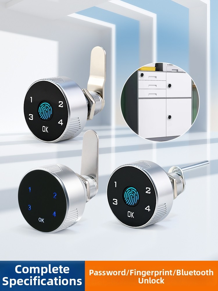New Upgrade! Mima's New Smart Fingerprint Password Lock for Cabinet Doors, Drawer Locks, Electronic Locks, File Cabinets, and Locker Locks