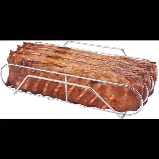 Stainless Steel Rib Rack Outdoor Barbecue Accessories Bbq Grill Rack