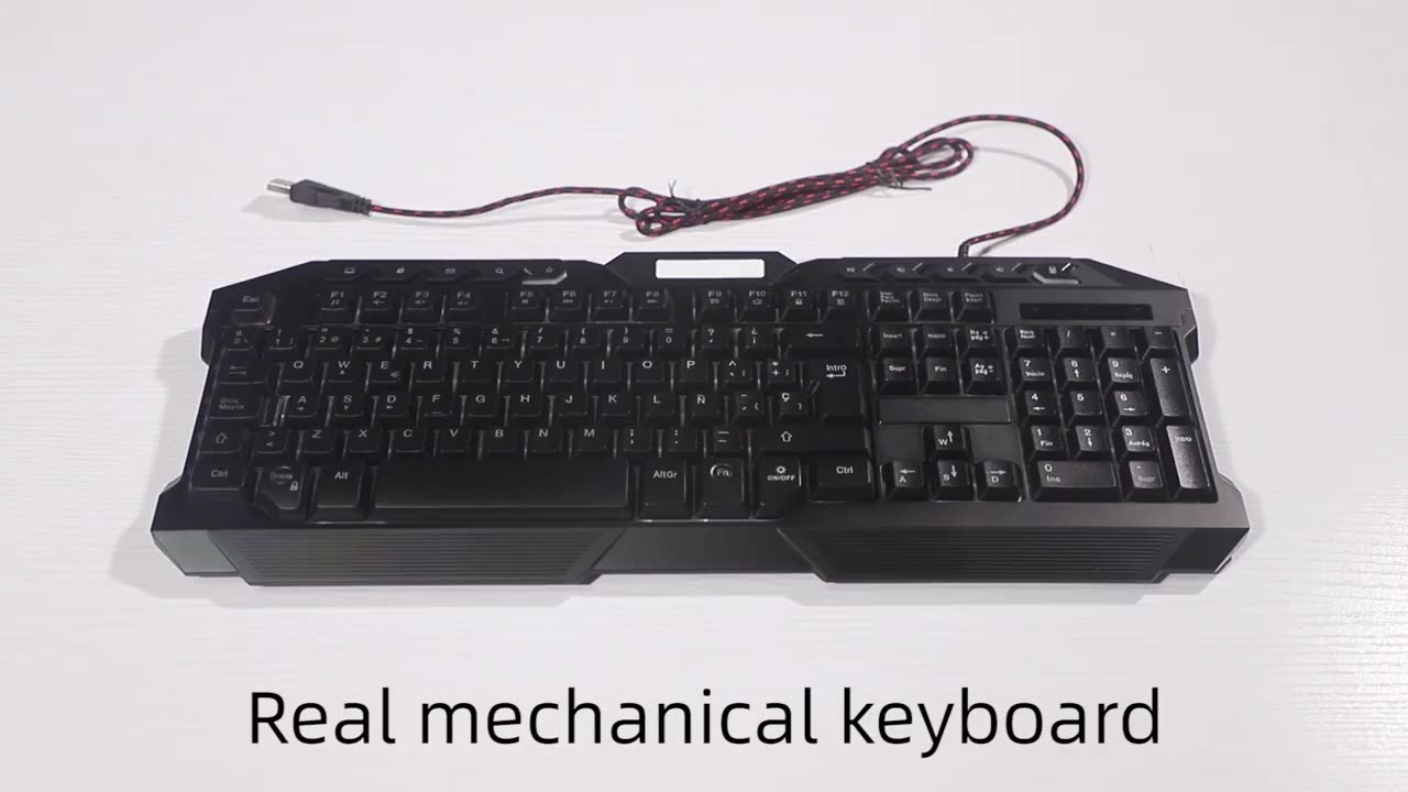 Shenzhen Factory Newest Membrane Design Supply Led Mechanical Gaming Keyboard For Home Gamer