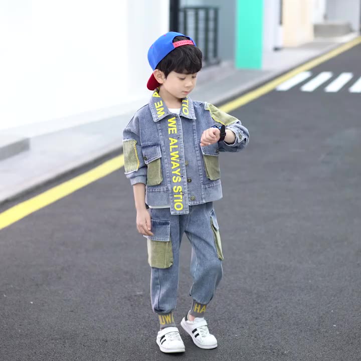 2020 Winter Fall Korean Casual Cotton Children Kids Boys Sport Outfit ...