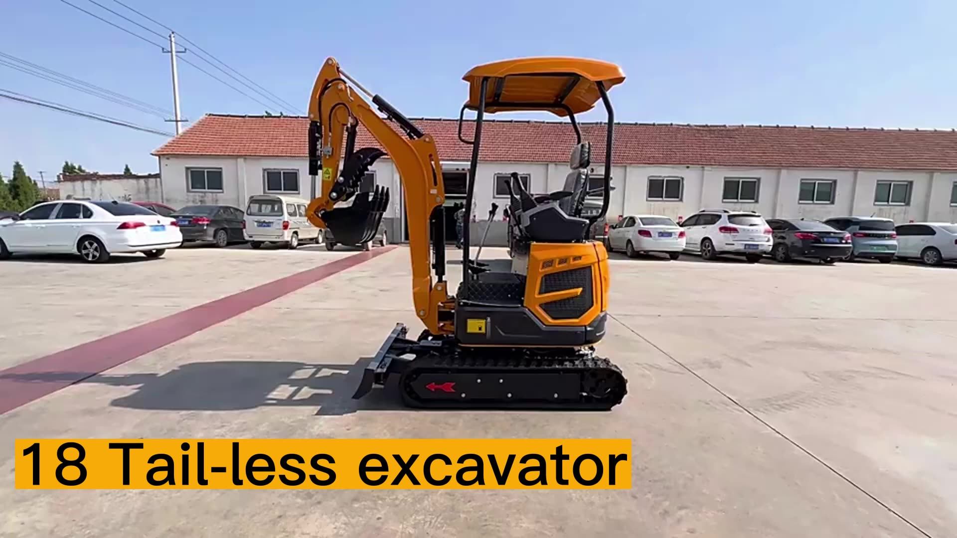 Kubota Best Mini Excavator 1.8 Ton Mini Pelle Sifir Kuyruk Brush Cutter