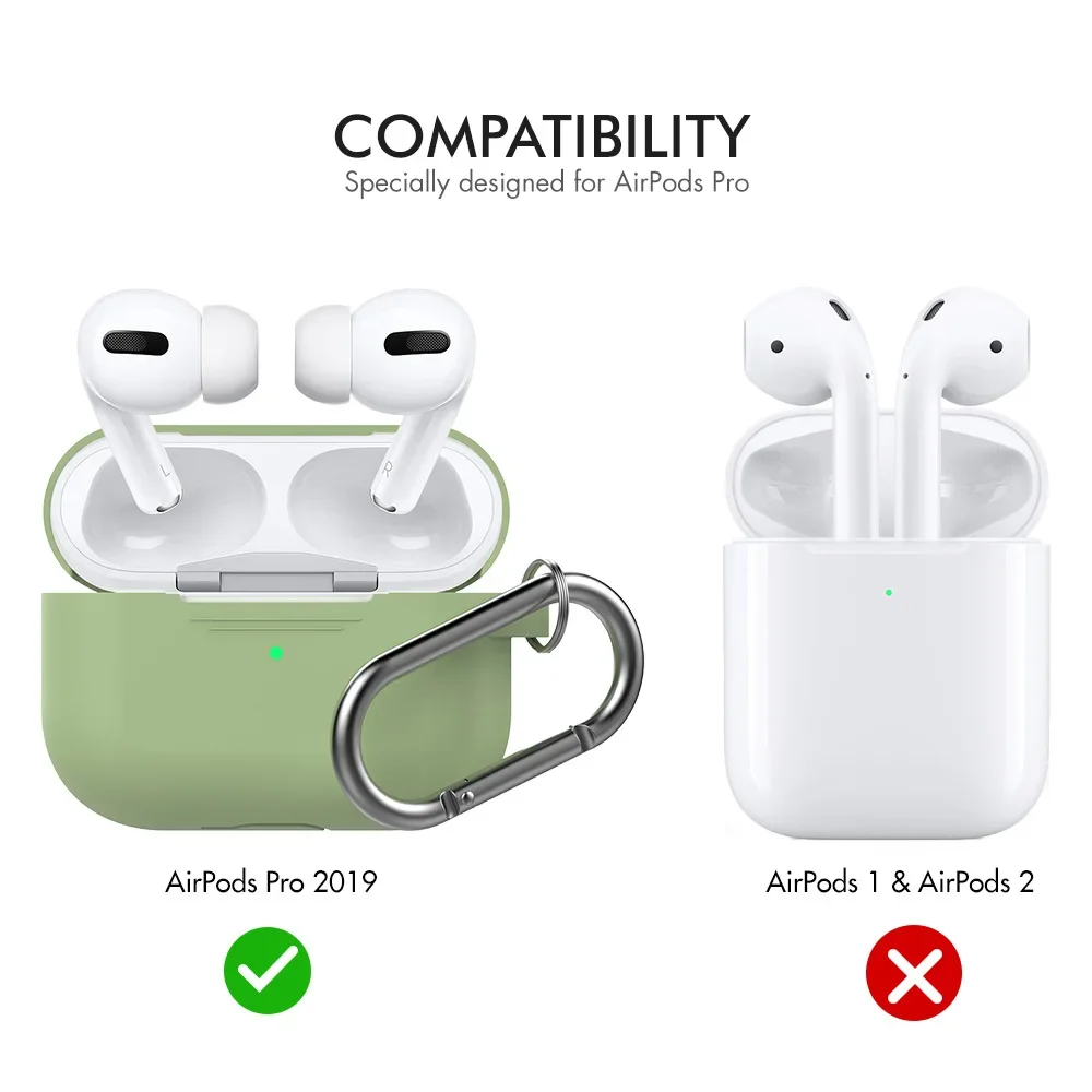 適用於蘋果藍牙耳機保護套AirPods Pro 1&2硅膠連體一二代保護套