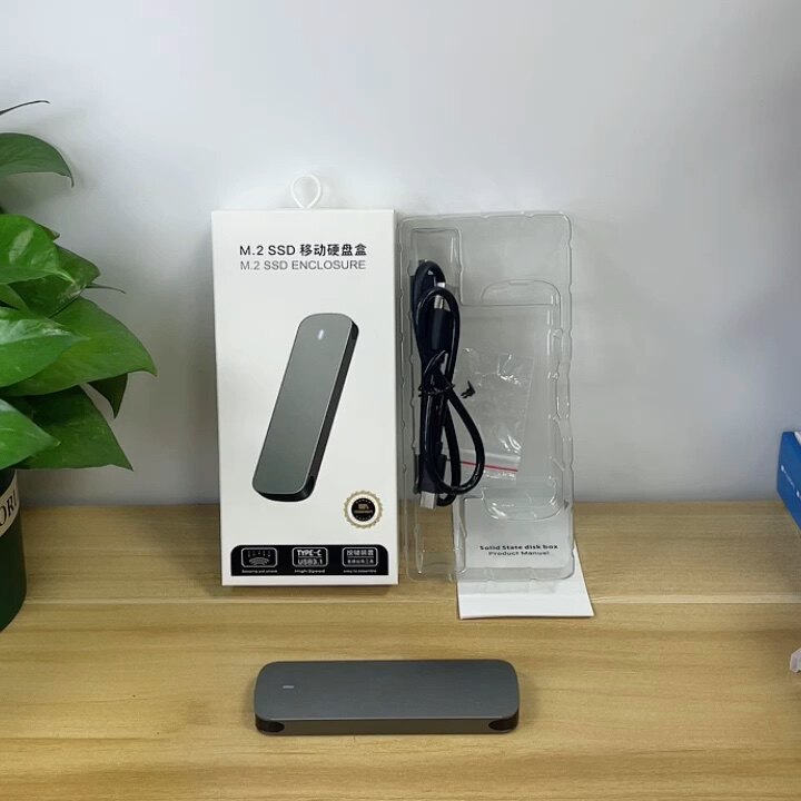 Aluminum M.2 Solid State Hard Drive Housing Supports Ngff Ssd Metal