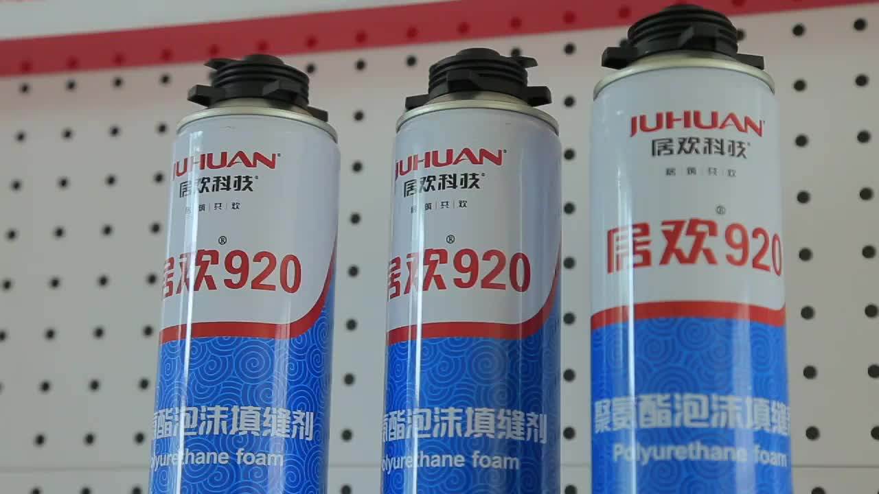 Closed Cell Pu Foam Gun And Straw Type 750ml 500ml 300ml Expanding
