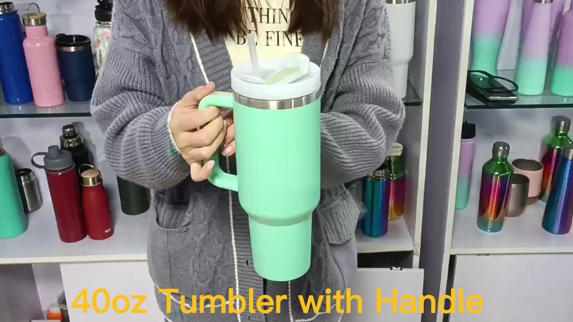 Stanleys Quencher Travel Mug H2.0 Flowstate Stainless Steel Simple