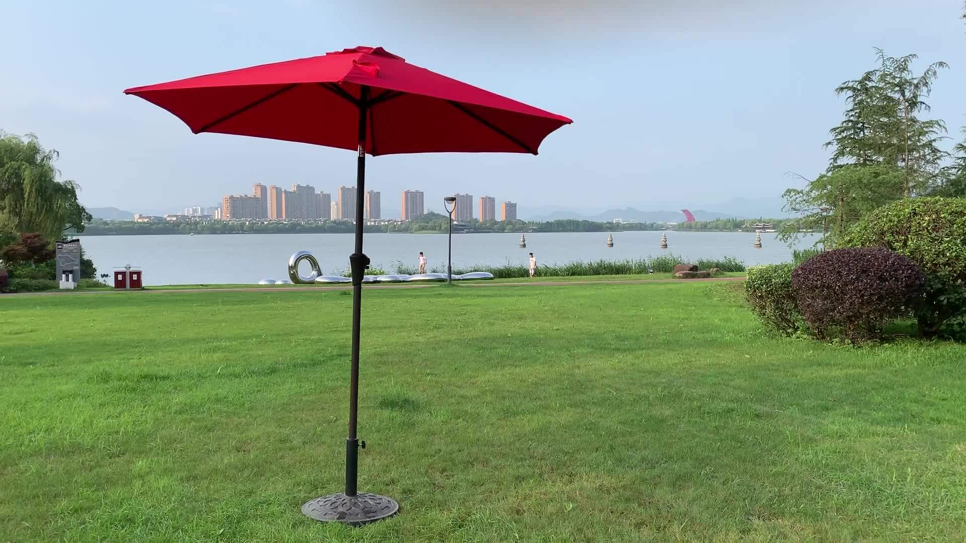 8 'patio Outdoor Beach Sonnenschirm 160gsm Polyester Stoff Outdoor