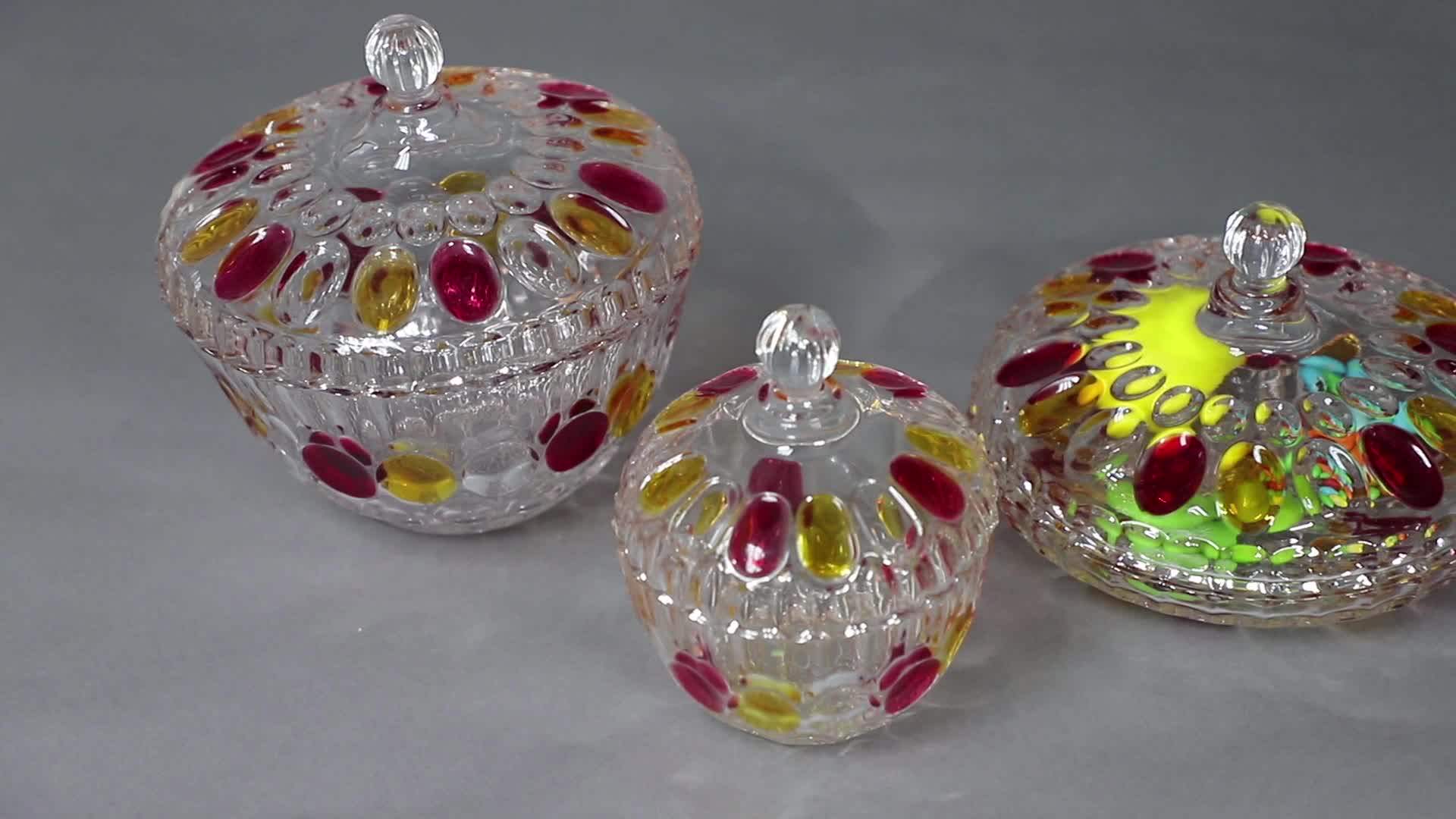Hot Sell Twisted Glass Candy Jar With Lid(gb1872lx3) Buy Hoy Sale