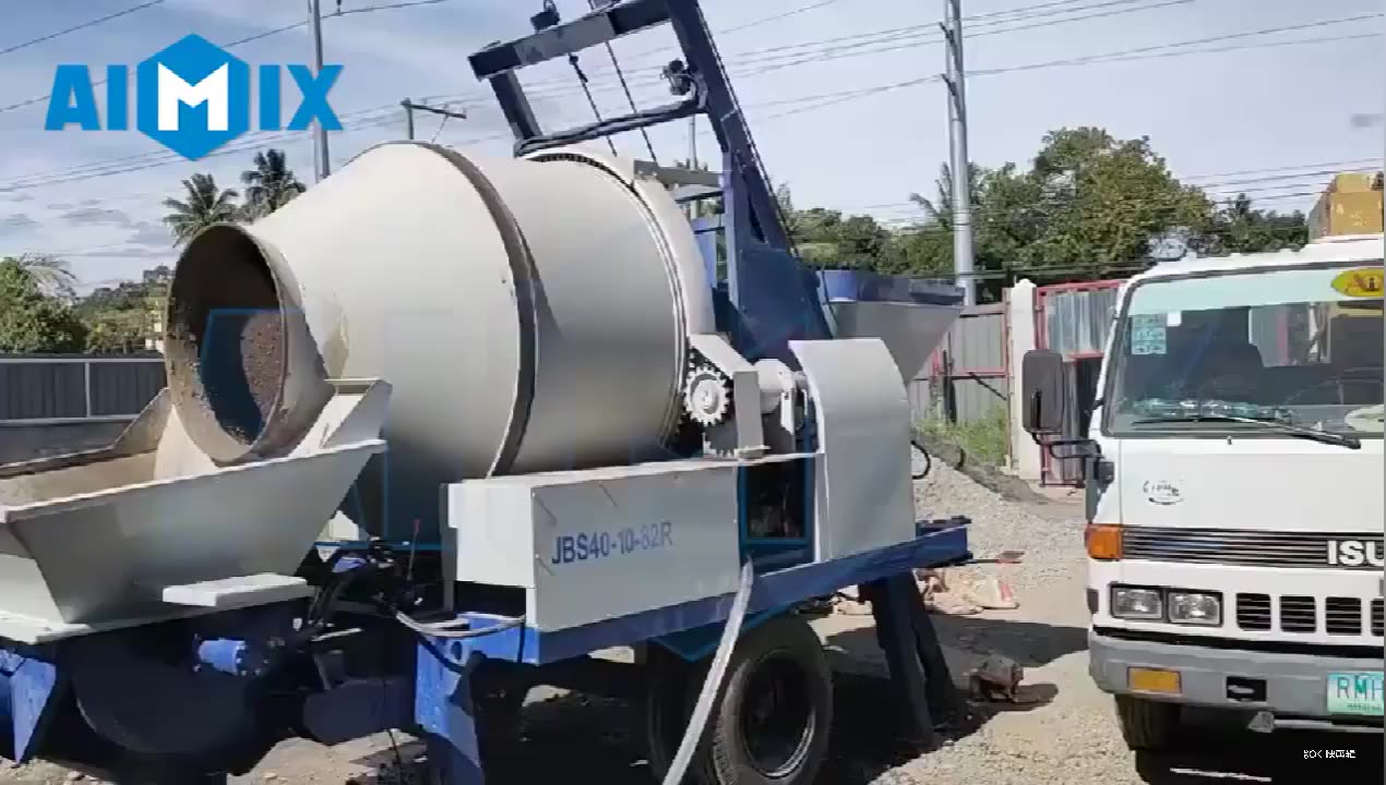 Aimix 40m3 Mobile Concrete Mixer Pump With Diesel Engine Buy Concrete