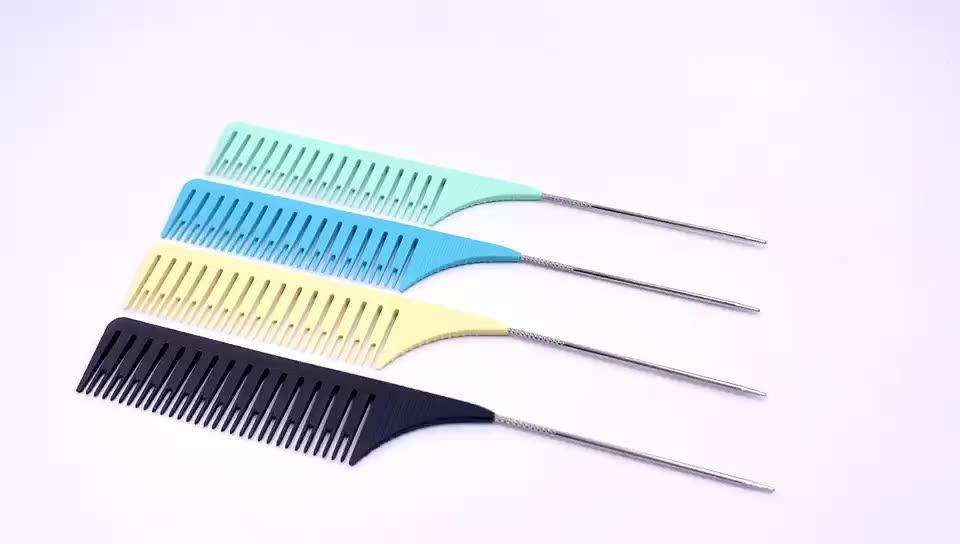Hot Selling Vellen Hair Highlight Comb Premium Rat Tail Comb Set Heat