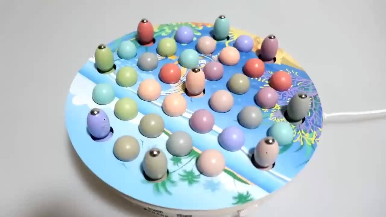 Educational Birthday Gift Children Wooden Suit Concentration Training Balls Fishing