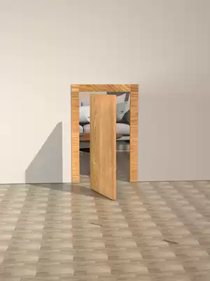 Invisible door hinge positioning hydraulic buffer damping hinge spring hinge female automatic door closer